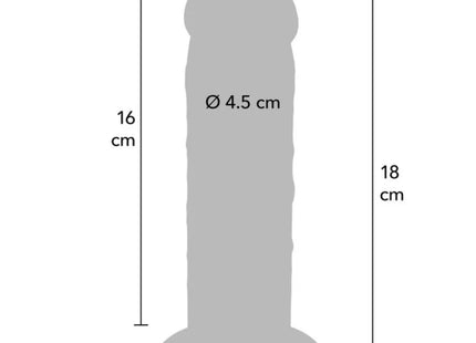GET REAL - DELUXE DICKER TPE-DONNERSATZ MIT DOPPELTER DICHTE 18 CM