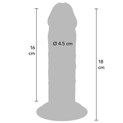 GET REAL - DELUXE DICKER TPE-DONNERSATZ MIT DOPPELTER DICHTE 18 CM