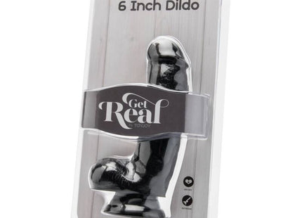GET REAL - DILDO 12 CM MIT KUGELN SCHWARZ