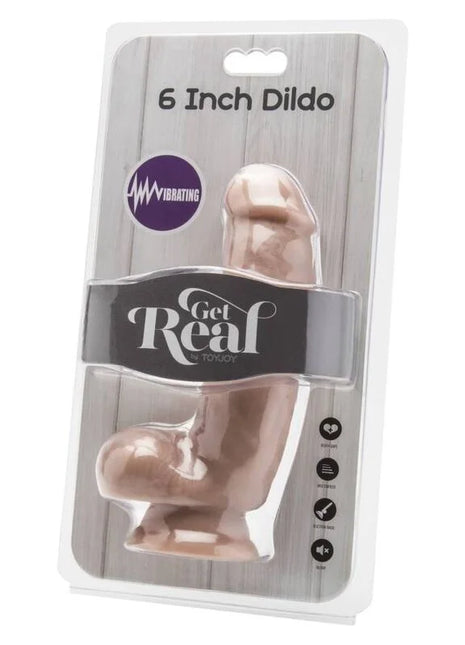 GET REAL - DILDO 12 CM MIT KUGELN VIBRATOR HAUT - Realistische Dildos