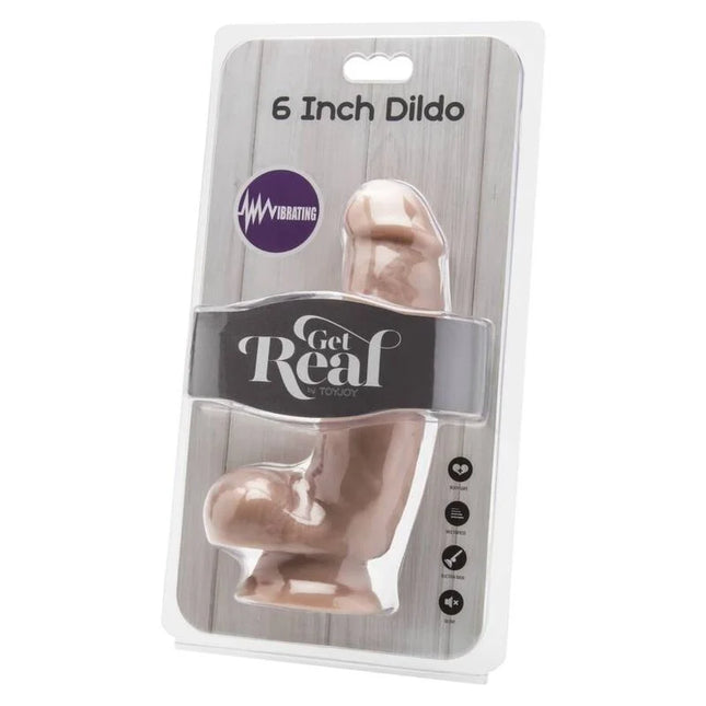 GET REAL - DILDO 12 CM MIT KUGELN VIBRATOR HAUT - Realistische Dildos