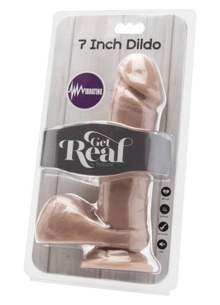 GET REAL - DILDO 18 CM MIT KUGELN VIBRATOR HAUT - Realistische Dildos