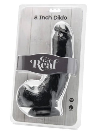 GET REAL - DILDO 20,5 CM MIT KUGELN SCHWARZ