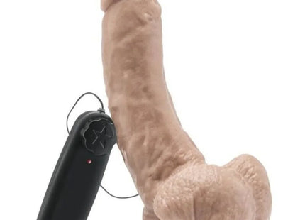 GET REAL - DILDO 20,5 CM MIT KUGELN VIBRATOR HAUT