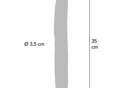 GET REAL - DOPPELENDES SILIKON-DILDO KARAMELL 35 CM