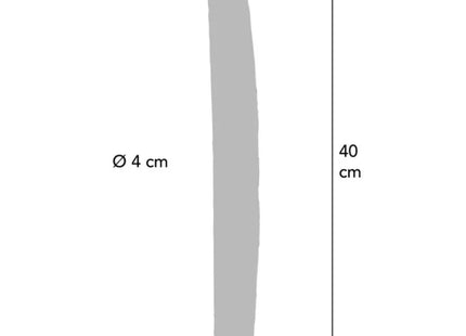 GET REAL - DOPPELENDES SILIKON-DILDO KARAMELL 40 CM