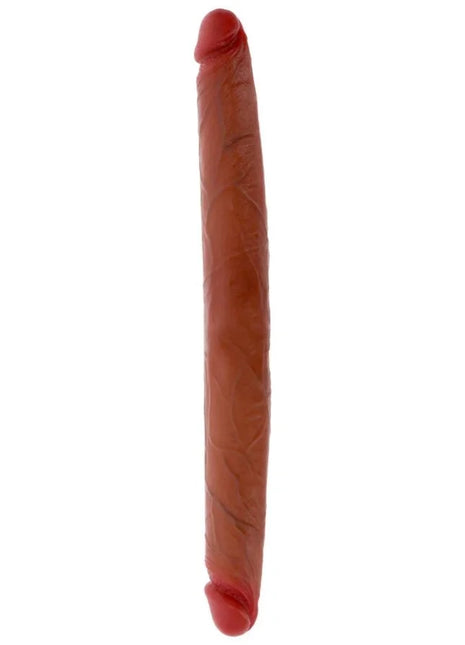 GET REAL - DOPPELENDES SILIKON-DILDO KARAMELL 40 CM