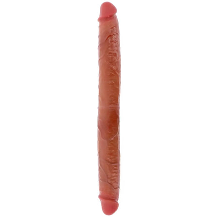 GET REAL - DOPPELENDES SILIKON-DILDO KARAMELL 46 CM - Doppeldildo