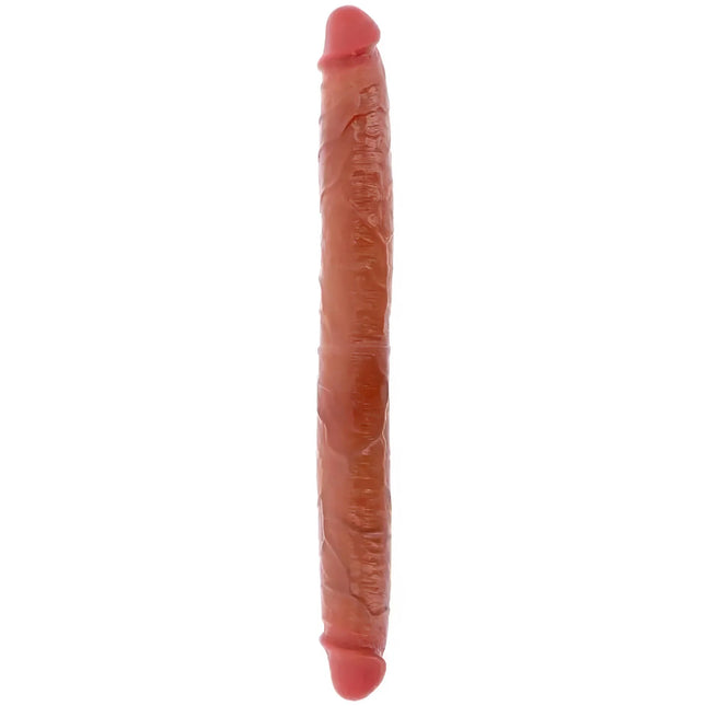 GET REAL - DOPPELENDES SILIKON-DILDO KARAMELL 46 CM - Doppeldildo