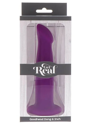Lila silikon goodhead dong 12 cm im Einzelhandelspaket für realistische sinnliche Anwendungen