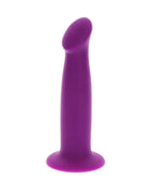 Lila silikon analplug mit abgerundetem kupplungsende und ausgestellter basis 12 cm lang von get real goodhead dong