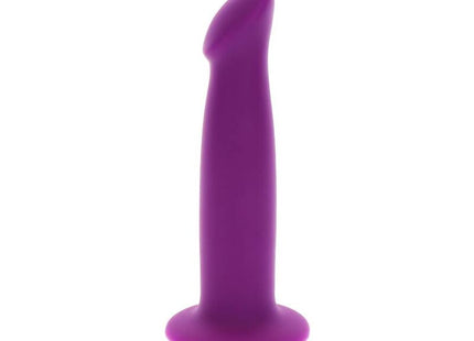 Lila silikon-analplugs get real goodhead dong 12 cm mit abgerundetem spitz und auffälliger basis