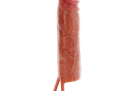 GET REAL - HYDRIERTE HAUT SILIKON-PENISHÜLLE KARAMELLN 20 CM