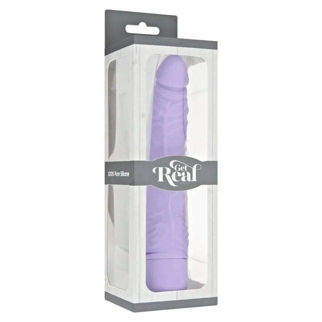 GET REAL - KLASSISCHER SCHLANKER VIBRATOR LILA - Realistische Dildos