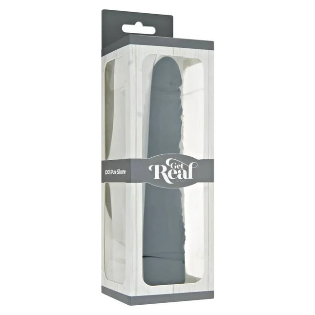 GET REAL - KLASSISCHER SCHLANKER VIBRATOR SCHWARZ - Realistische Dildos