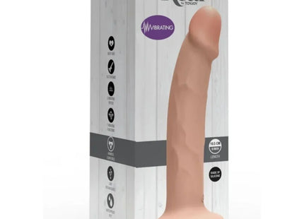 GET REAL - REALISTIC SILICONE VIBRATING DILDO CLEAR 19.5 CM