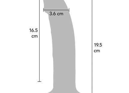 GET REAL - REALISTIC SILICONE VIBRATING DILDO PURPLE 19.5 CM