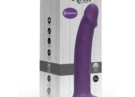 GET REAL - REALISTIC SILICONE VIBRATING DILDO PURPLE 19.5 CM