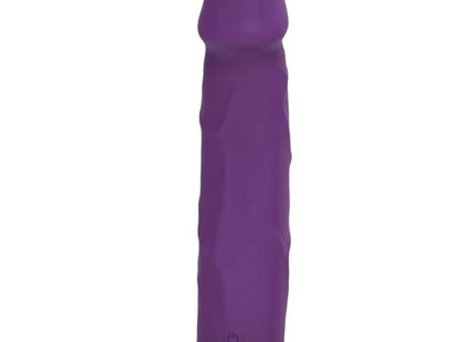 GET REAL - REALISTIC SILICONE VIBRATING DILDO PURPLE 19.5 CM