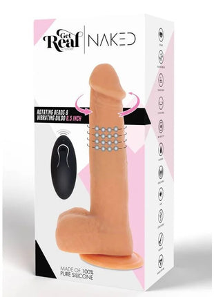 GET REAL - ROTIERENDE PERLEN DIE DILDO-HAUT VIBRIEREN - Realistische Dildos