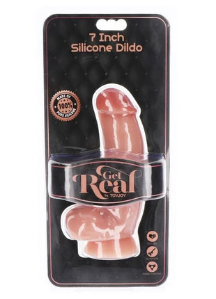 GET REAL - SILIKONDILDO 18 CM MIT KUGELN HAUT