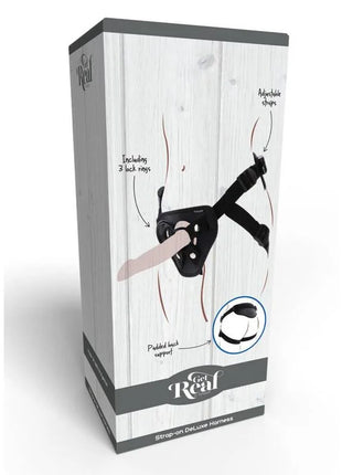 GET REAL - STRAP-ON-DELUXE-GURT SCHWARZ - Strapon Gurte