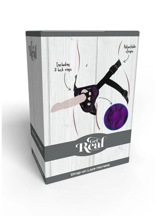 GET REAL - STRAP-ON-SPITZENGESCHIRR LILA - Strapon Gurte