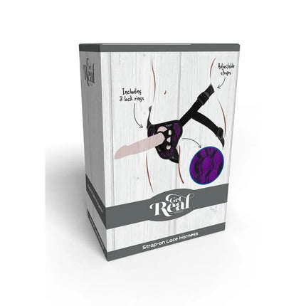 GET REAL - STRAP-ON-SPITZENGESCHIRR LILA - Strapon Gurte