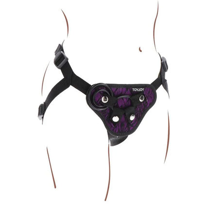GET REAL - STRAP-ON-SPITZENGESCHIRR LILA - Strapon Gurte