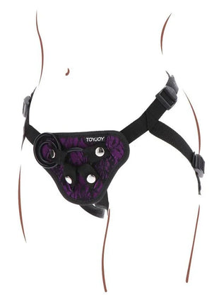 GET REAL - STRAP-ON-SPITZENGESCHIRR LILA - Strapon Gurte