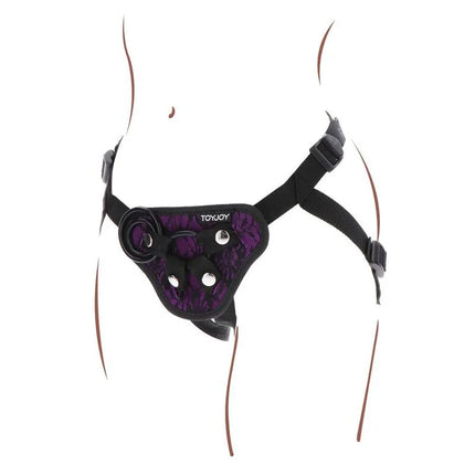 GET REAL - STRAP-ON-SPITZENGESCHIRR LILA - Strapon Gurte