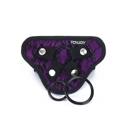 GET REAL - STRAP-ON-SPITZENGESCHIRR LILA - Strapon Gurte