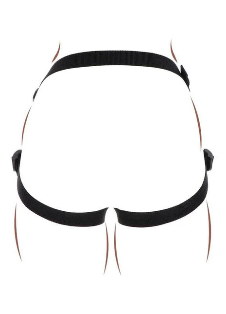 GET REAL - STRAP-ON-VERGNÜGUNGSGESCHIRR SCHWARZ - Strapon Gurte