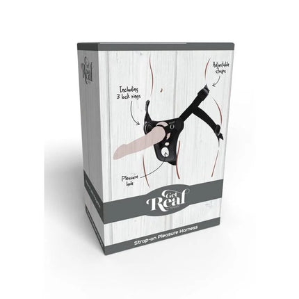GET REAL - STRAP-ON-VERGNÜGUNGSGESCHIRR SCHWARZ - Strapon Gurte