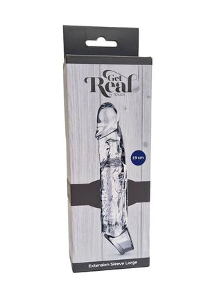 GET REAL - VERLNGERUNG LANG 19 CM TRANSPARENT - Penishüllen mit Verlängerung