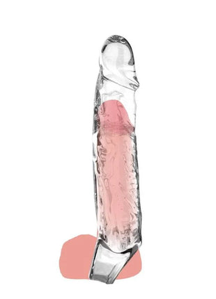 GET REAL - VERLNGERUNG LANG 19 CM TRANSPARENT - Penishüllen mit Verlängerung