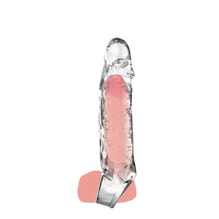 GET REAL - VERLNGERUNGSHÜLSE MEDIUM TRANSPARENT - Penishüllen mit Verlängerung