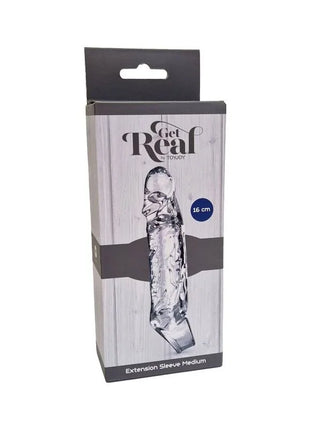 GET REAL - VERLNGERUNGSHÜLSE MEDIUM TRANSPARENT - Penishüllen mit Verlängerung