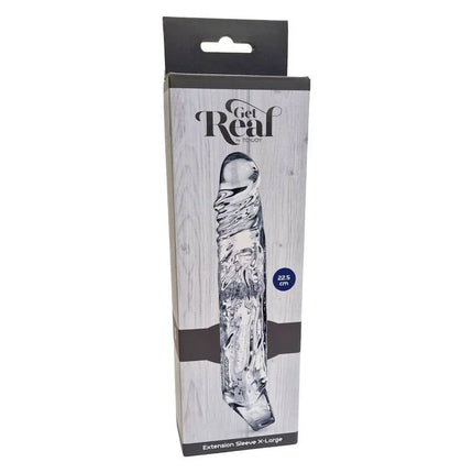 GET REAL - VERLNGERUNGSHÜLSE XLARGE TRANSPARENT - Penishüllen mit Verlängerung