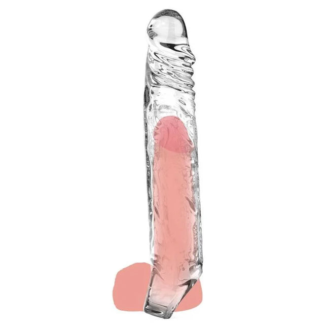GET REAL - VERLNGERUNGSHÜLSE XLARGE TRANSPARENT - Penishüllen mit Verlängerung