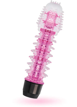 Glossy axel vibrator rosa pink und transparente silikonvibratoren mit schwarzer basis