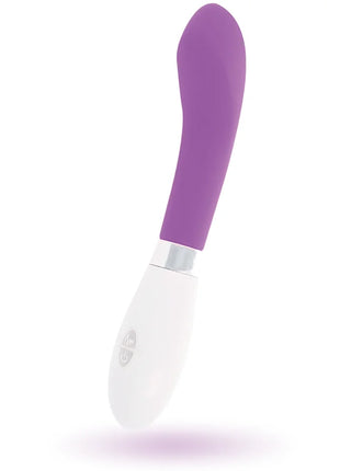 Glossy john vibrator lila vibrierendes handgerät mit lila und weißem silikongriff und ergonomischem design