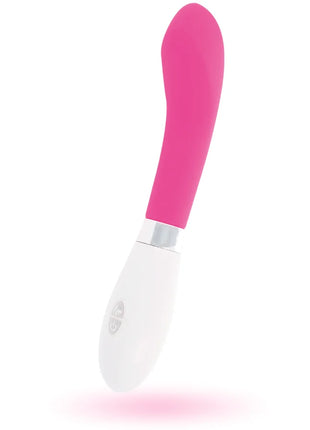 Glossy john vibrator rosa pink und weißes silikon mit ergonomischem design und vibrationsfunktion