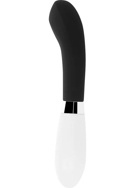 Schwarzer und weißer silikon vibrato wand mit elegantem gebogenem design gloss John vibrator schwarz