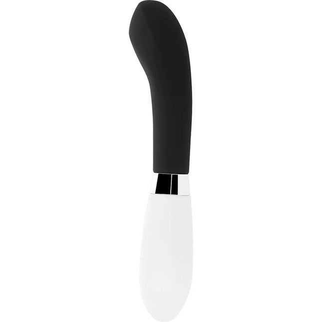 Schwarzer und weißer silikon vibrato wand mit elegantem gebogenem design gloss John vibrator schwarz