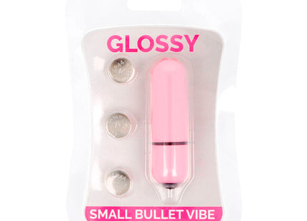 Glänzender kleine kugel-vibe rosa mit schlanker form und metallischen akzenten aus hochwertigem material