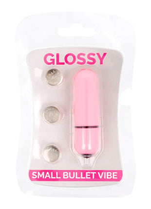 Glänzender kleine kugel-vibe rosa mit schlanker form und metallischen akzenten aus hochwertigem material