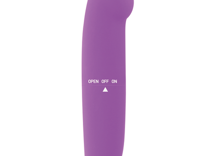 Lila silikon vibrator glossY phil mit off on taste und dreieck indikator