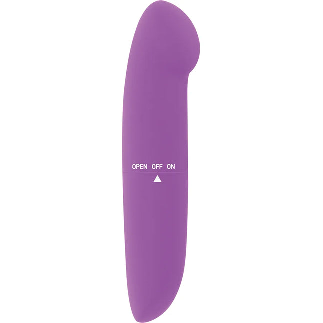 Lila silikon vibrator glossY phil mit off on taste und dreieck indikator