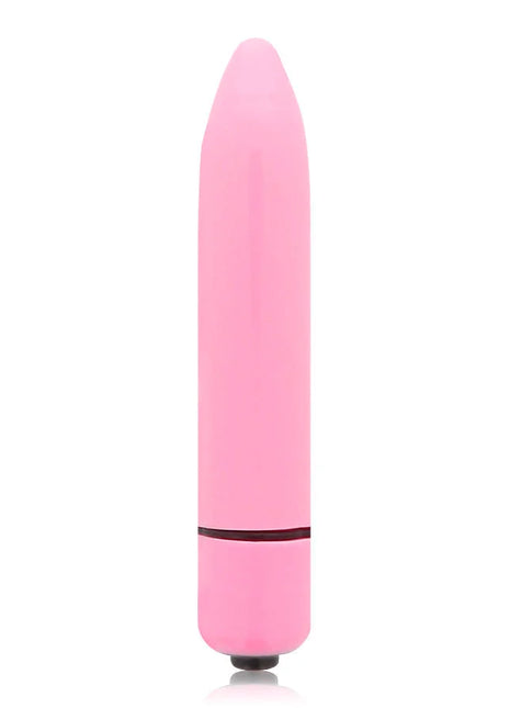 Pink silikon vibrierendes spielzeug gloss thin vibe deep rose mit glattem, konischem design und dunklem akzentband